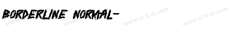 Borderline Normal字体转换